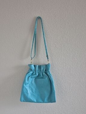HOBO Turquoise Drawstring Shoulder Bag